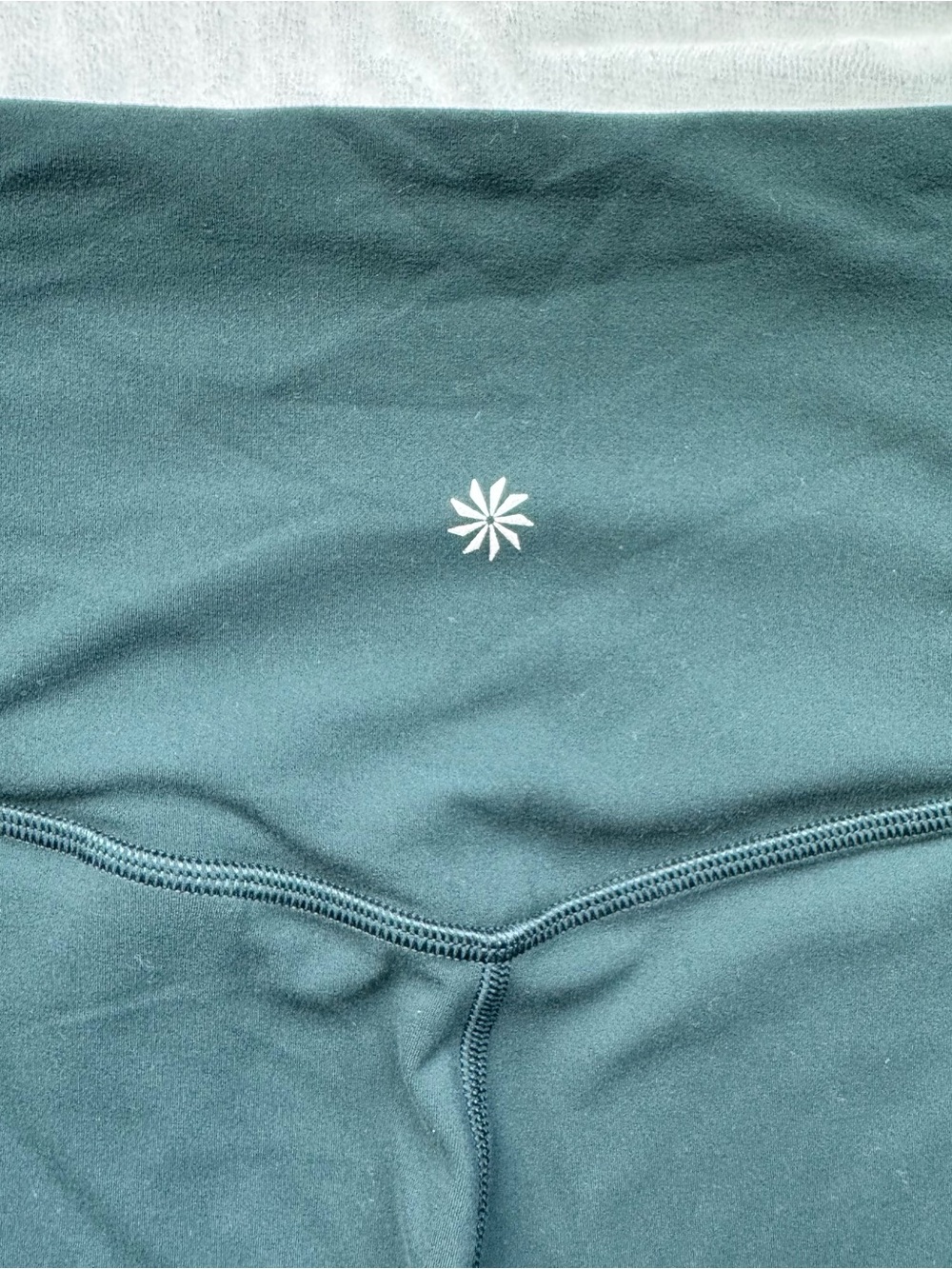 Athleta Elation Ultra High Rise Tight Leggings Women’s L Teal Green 25" Ankle - Picture 9 of 10